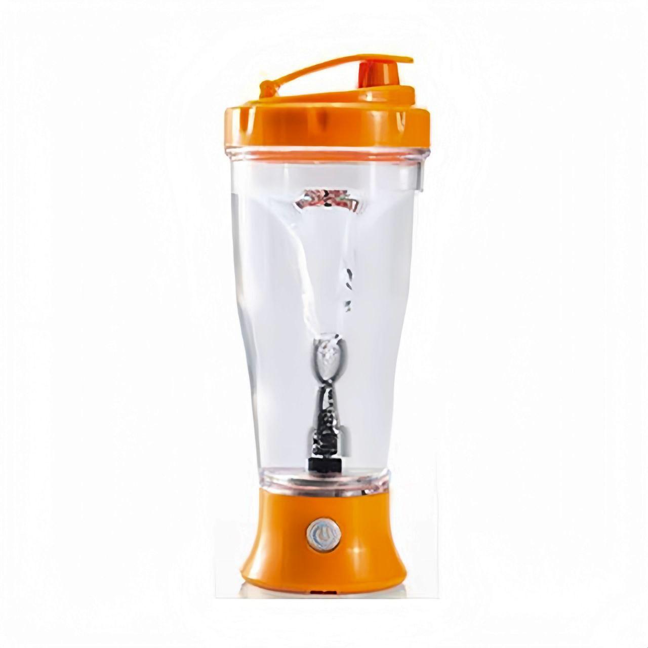 Gym electric orange shaker bottle